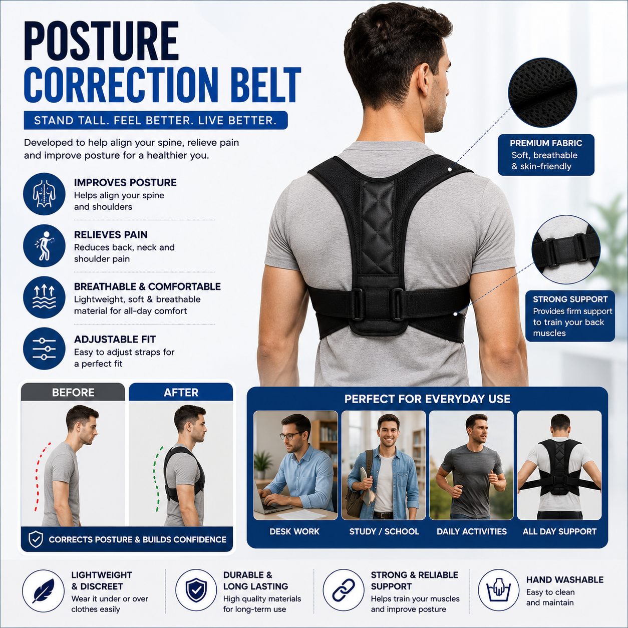 Adjustable Back Support Cartimium
