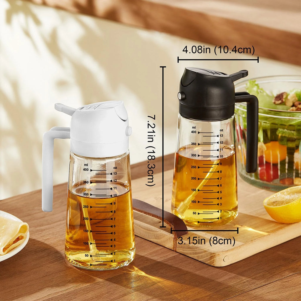 PureMist 2-in-1 Oil Sprayer & Dispenser Bottle – 470ml Cartimium