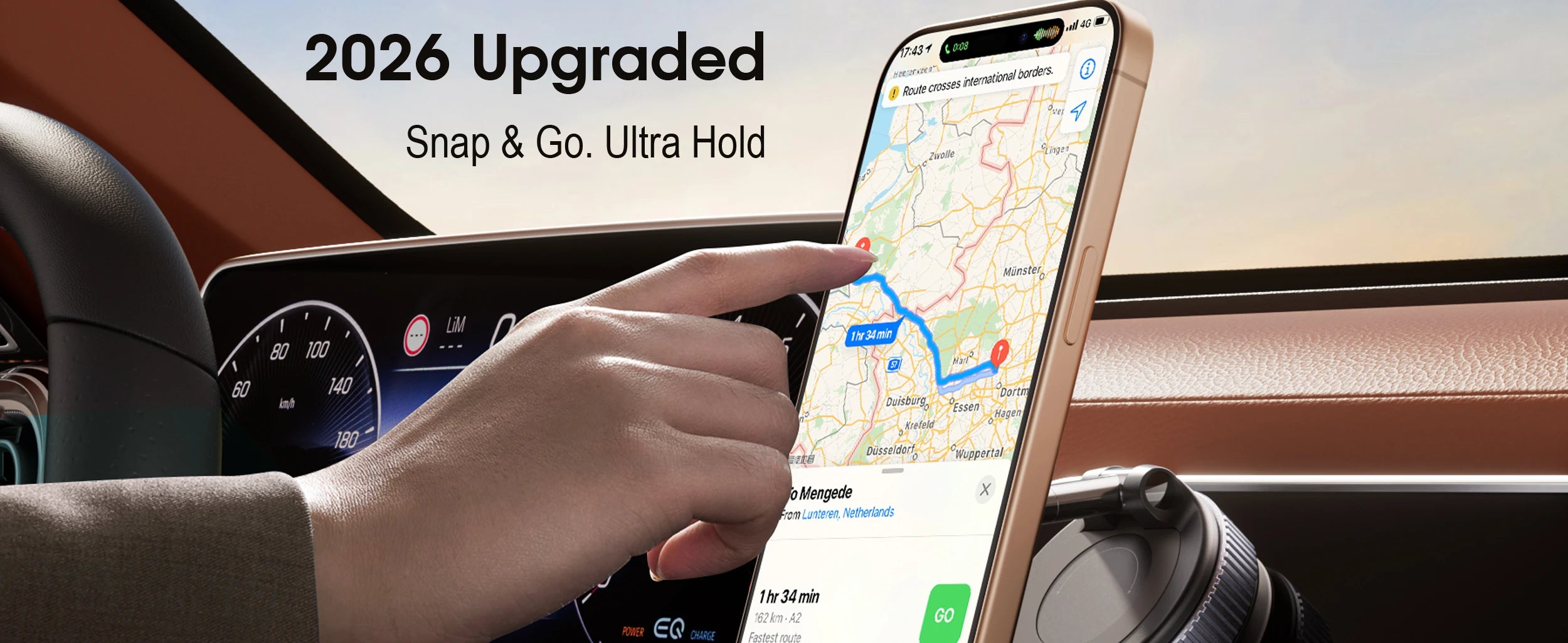 360° Rotating Suction Mount for iPhone & Android
