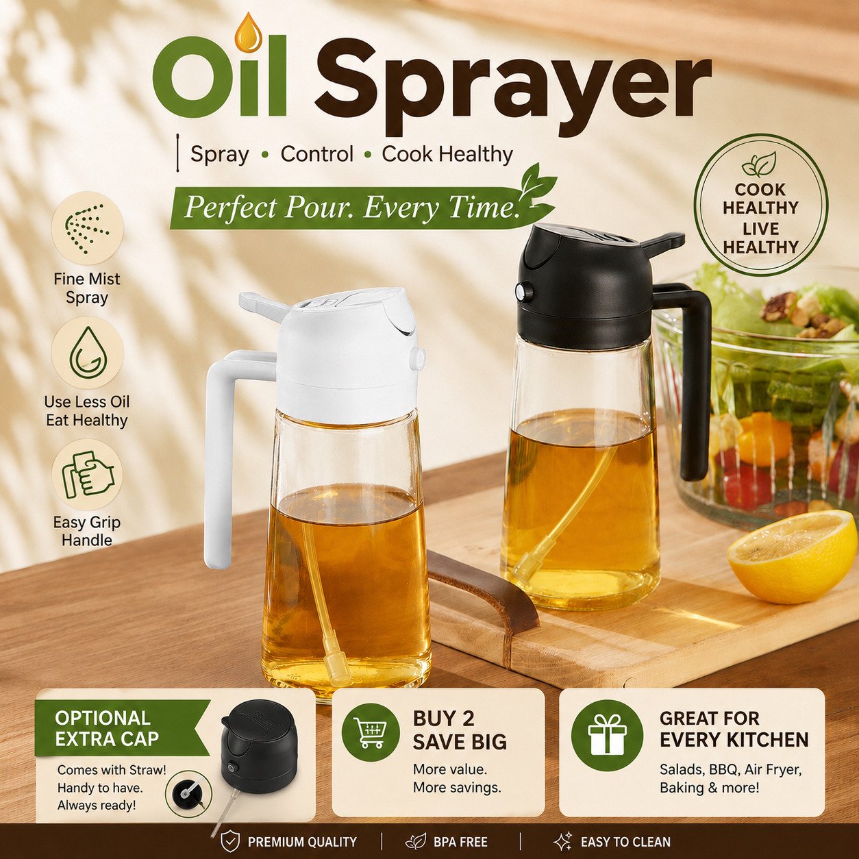 PureMist 2-in-1 Oil Sprayer Cartimium