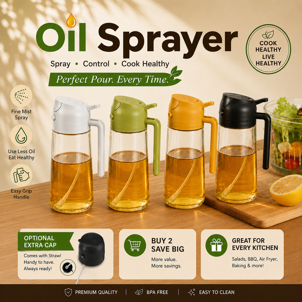PureMist 2-in-1 Oil Sprayer Cartimium
